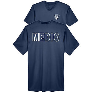 Men's UV 40+ Sun Protection Short Sleeve Shirt Performance Emergency Medical Services Medic EMT Technician Paramedic