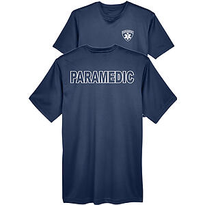 Men's UV 40+ Sun Protection Short Sleeve Shirt Performance Emergency Medical Services Paramedic