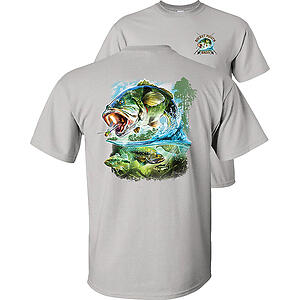 Bucket Mouth Bass T-Shirt Largemouth Bass fishing graphic