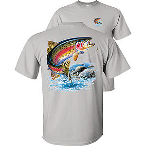 Rainbow Trout T-Shirt Going for Lure Fishing