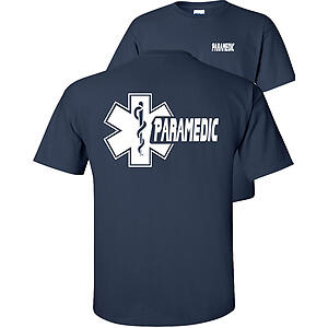 Fair Game Star of Life Paramedic T-Shirt Emergency Medical