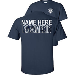Custom Paramedic T-Shirt Personalized