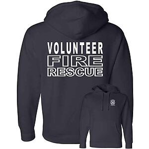 Volunteer Fire Rescue Hoodie Sweatshirt Volunteer Firefighter Department VFD