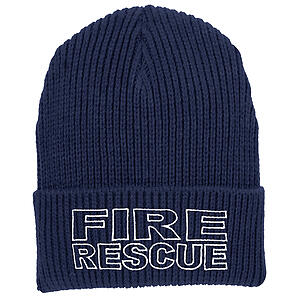 Fair Game Fire Rescue Beanie Skull Cap Knit Winter Hat