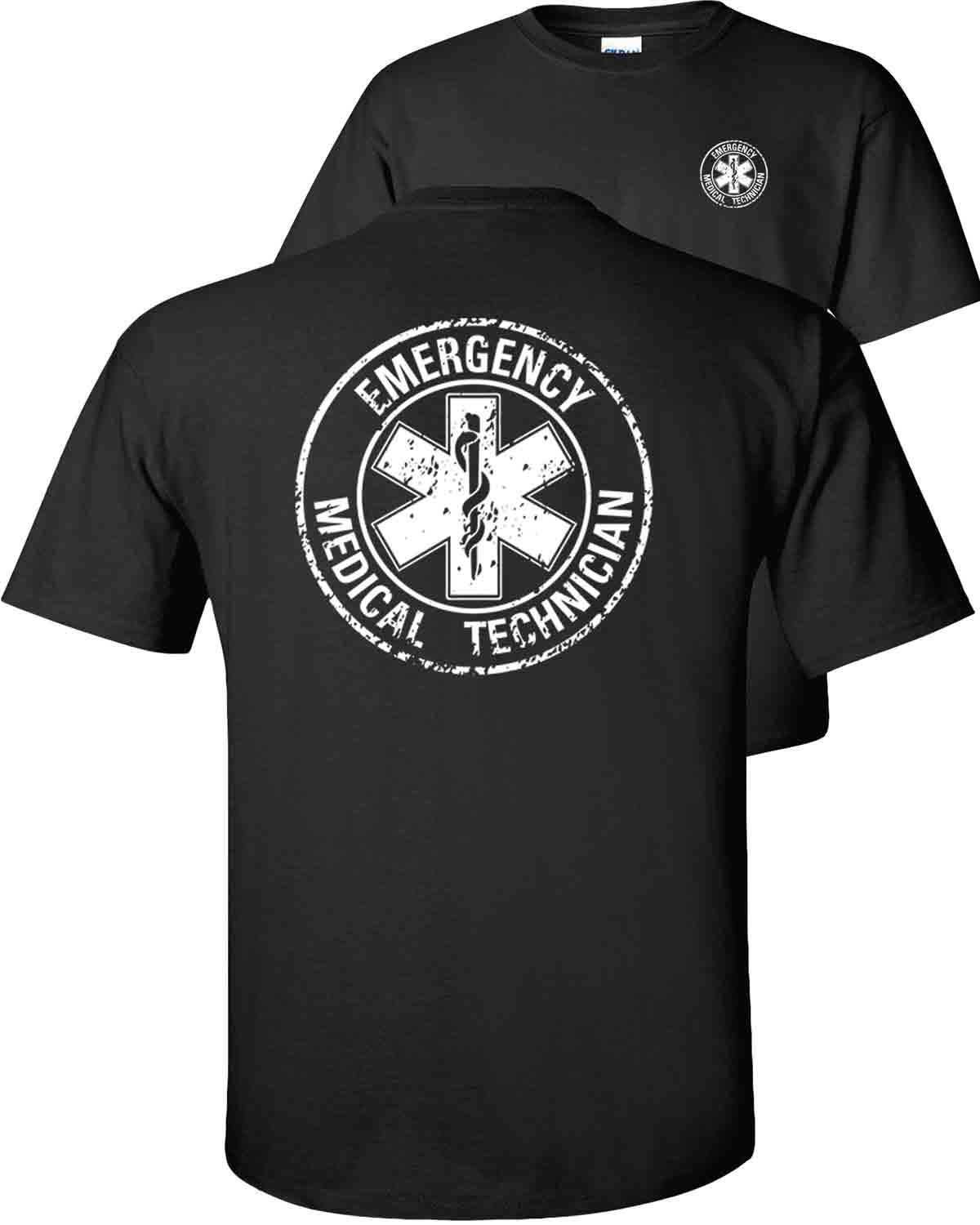 Fair Game . EMT Emergency Medical Technician TShirt Circle Distressed