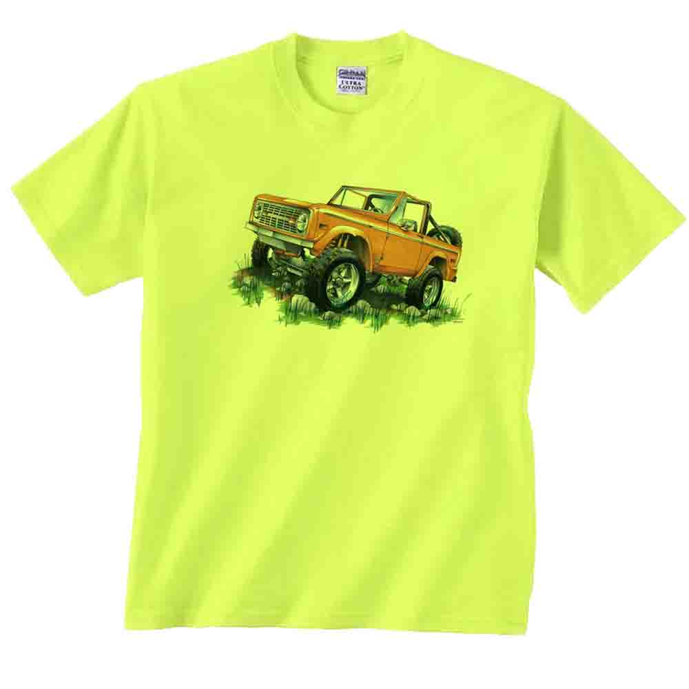 classic_ford_bronco_orange_4x4_t-shirt_safety_green.jpg