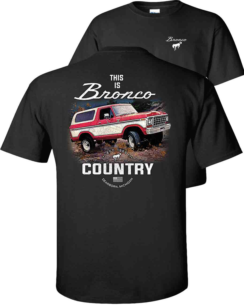 men's ford bronco t shirt
